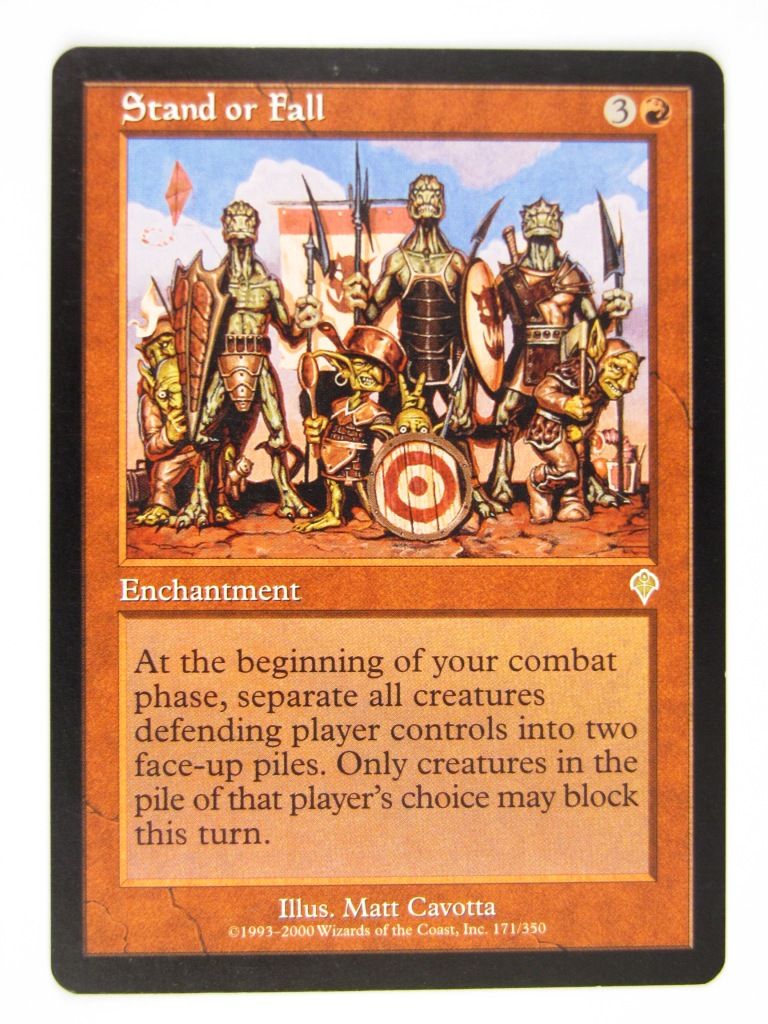 Mtg - STAND OR FALL - Played Rare