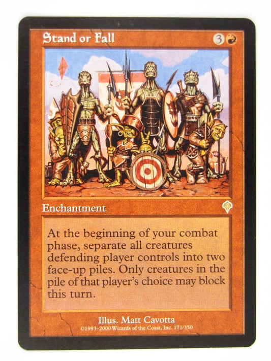 Mtg - STAND OR FALL - Played Rare