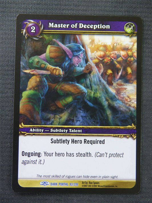 Master Of Deception - Rare - World Of Warcraft #1NO