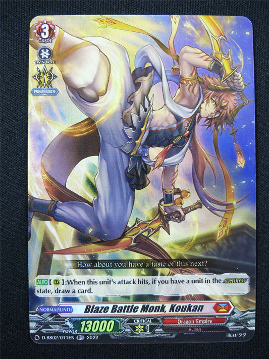 Blaze Battle Monk Koukan D-SS02 RR - Vanguard Card #2ZZ