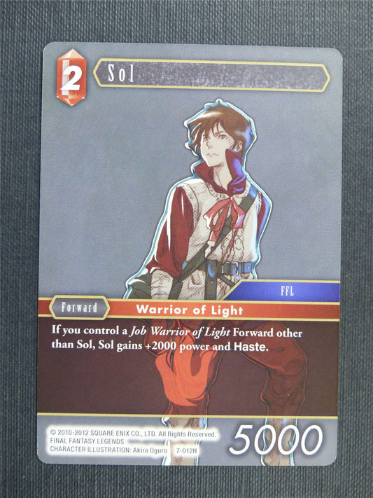 Sol 7-012H - Final Fantasy Cards #24T