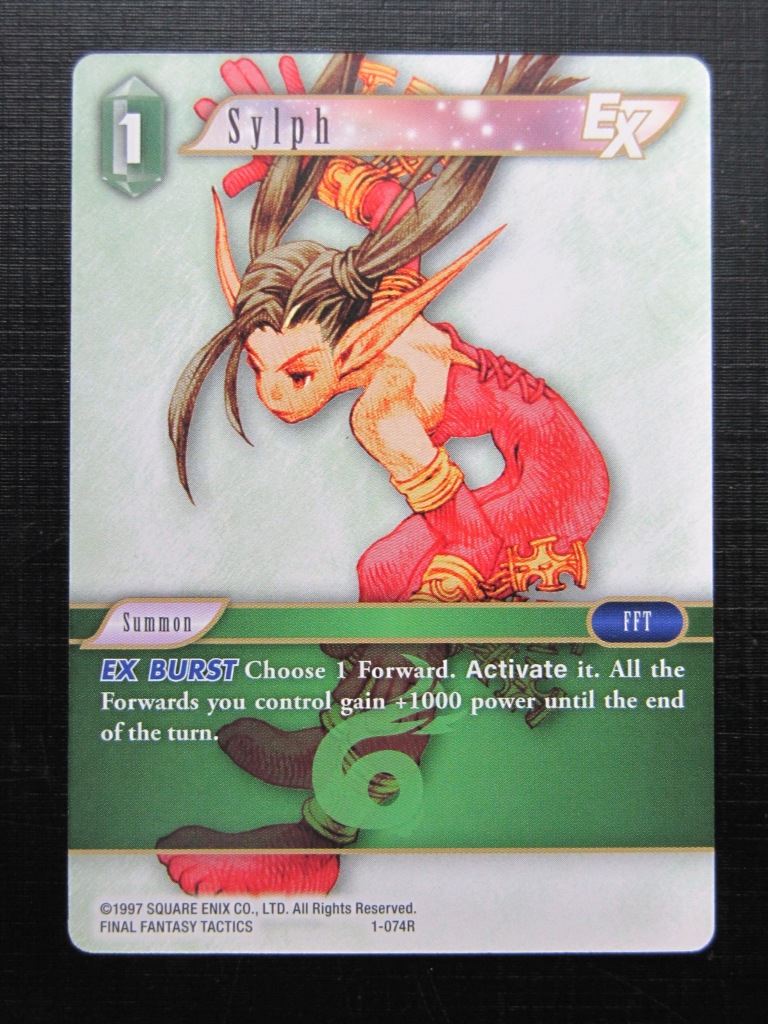 Final Fantasy Cards: SYLPH 1-074R # 24G4