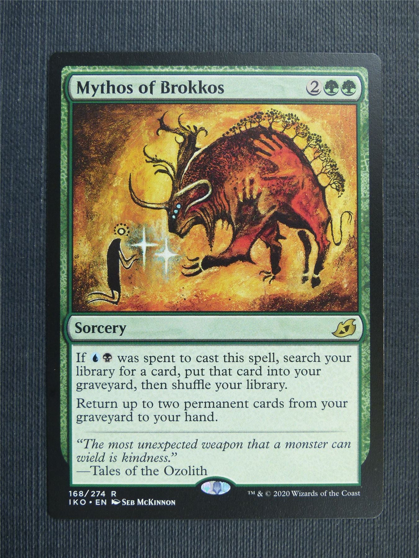 Mythos of Brokkos - IKO Mtg Card