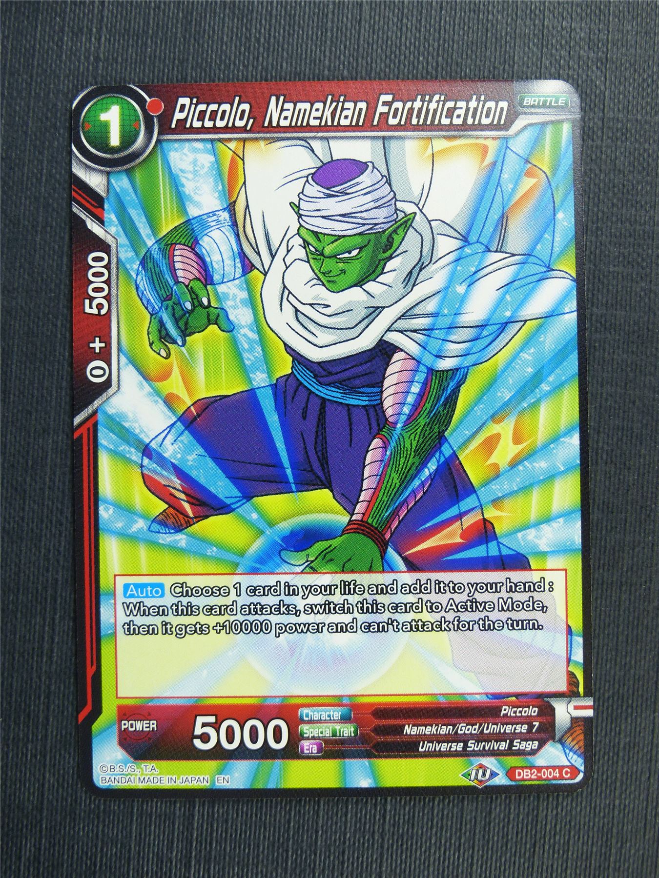 Piccolo Namekian Fortification - DB2 Dragon Ball Super Card