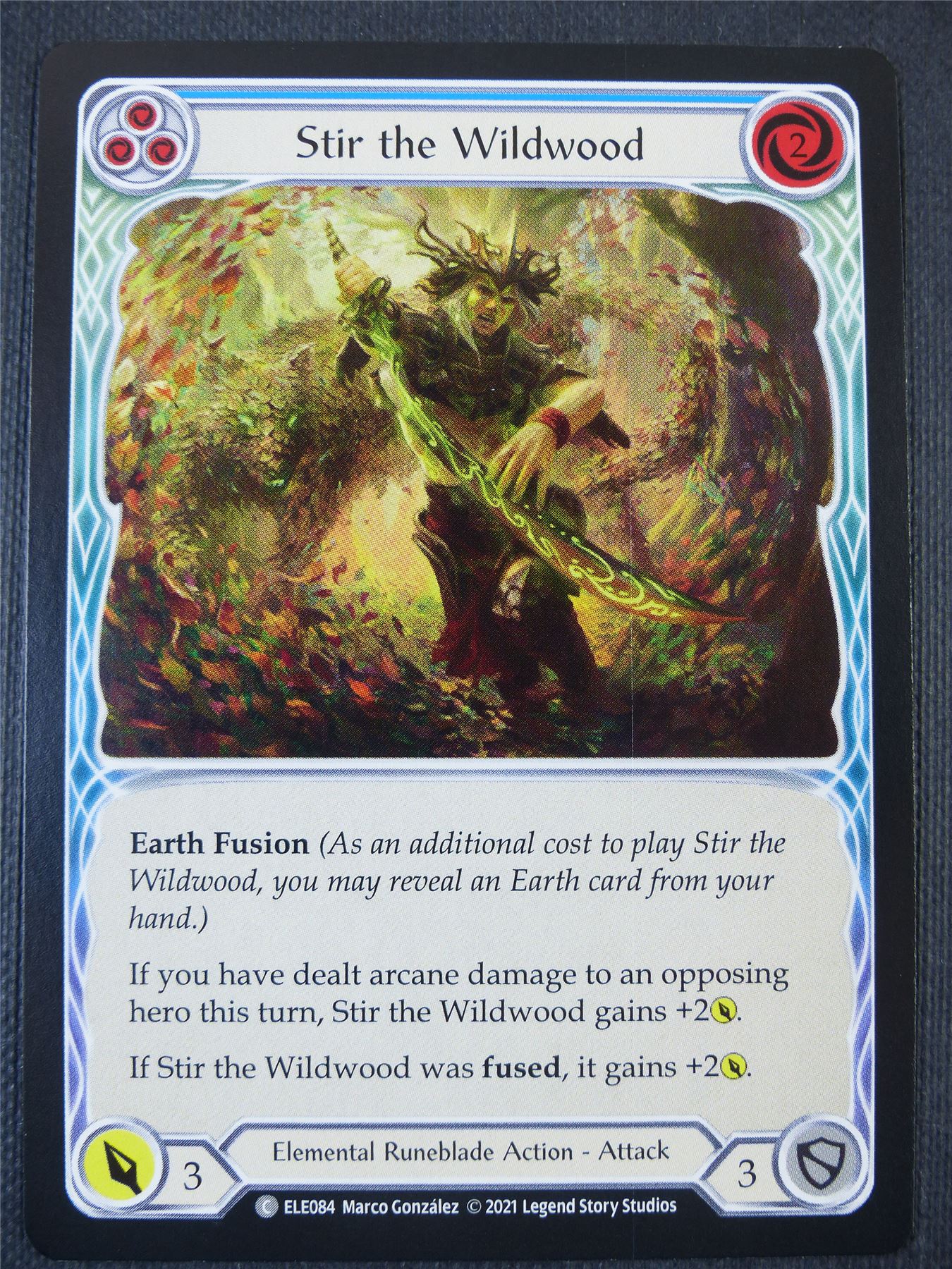 Stir the Wildwood - Blue - Tales of Aria 1st ed - Flesh and Blood Card #64U