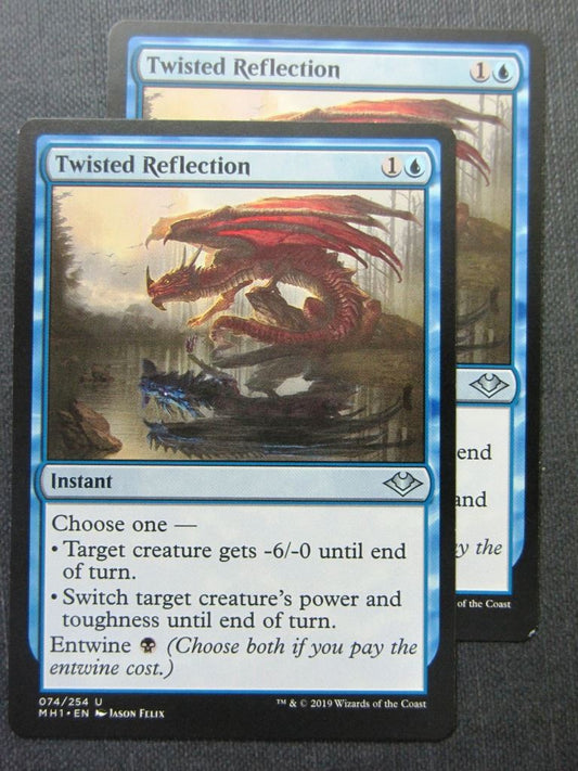 Twisted Reflection x2 - Modern Horizons - Mtg Magic Cards # 9I20