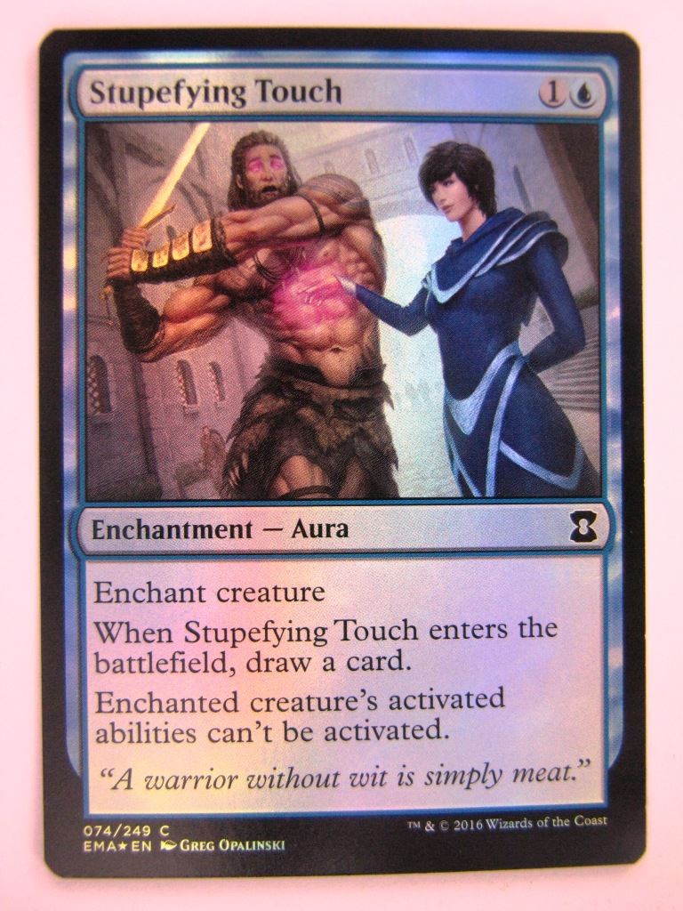 MTG Magic Cards: Eternal Masters: STUPEFYING TOUCH FOIL # 12A80