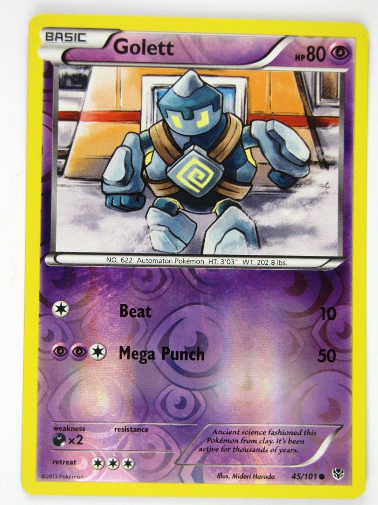 Pokemon Cards: GOLETT 45/101 REVERSE HOLO