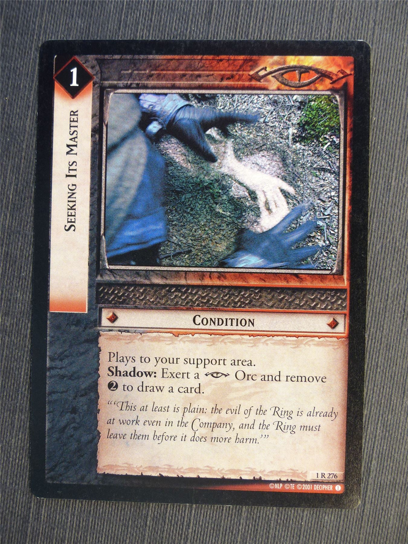 Seeking Its Master 1 R 276 - LotR Cards #65F