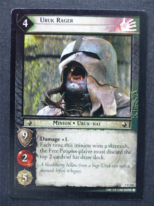 Uruk Rager 1 C 150 - LotR Cards #R8