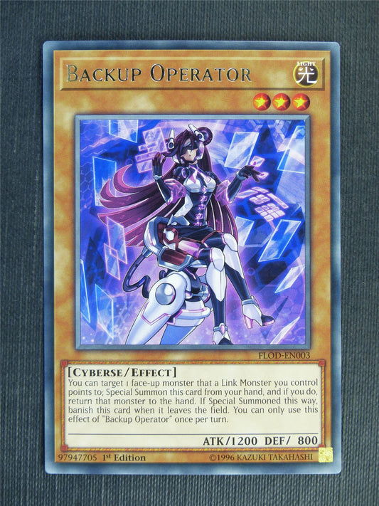 Backup Operator FLOD Rare - 1st ed - Yugioh Cards #14Y