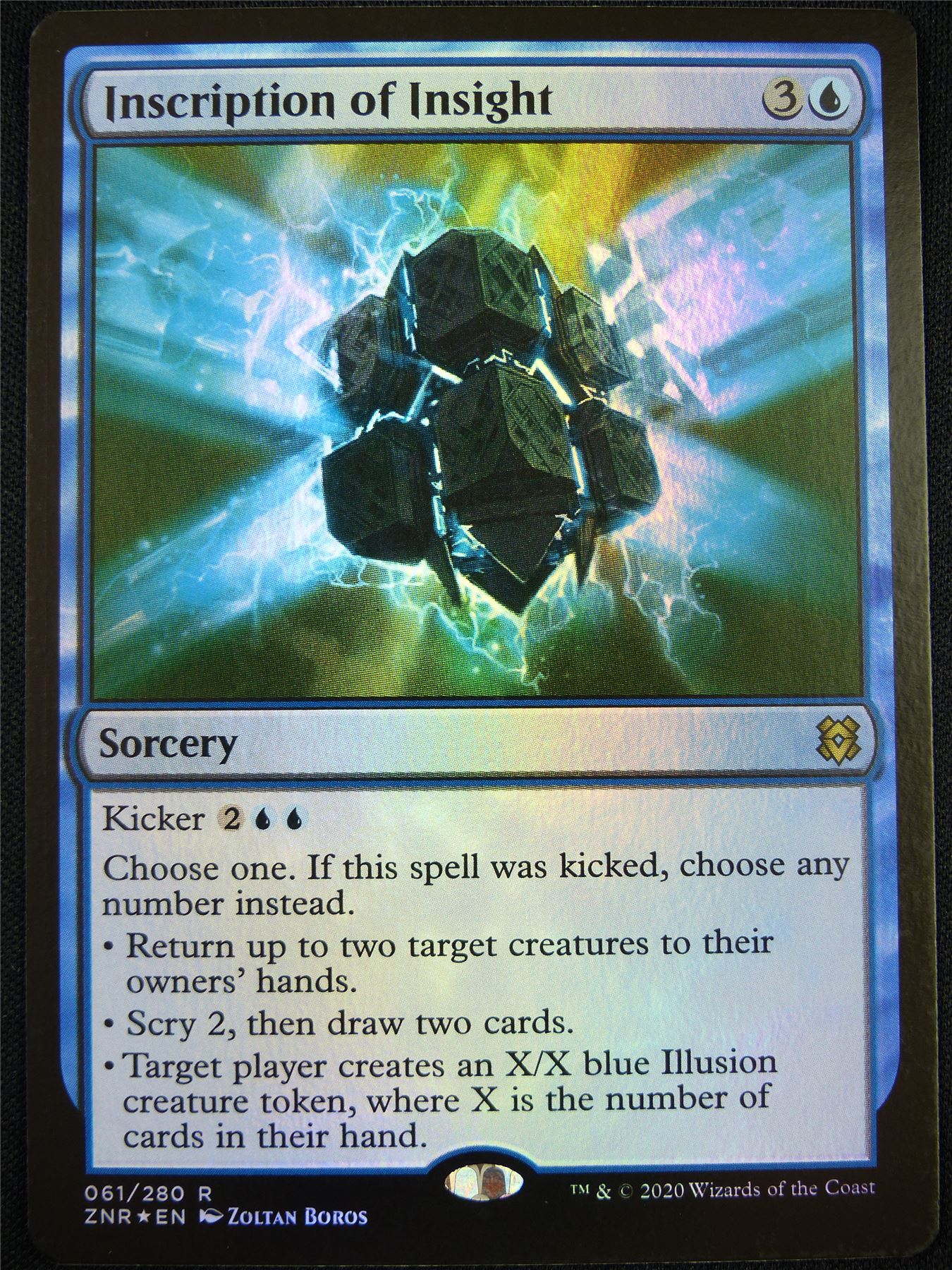 Inscription of Insight Foil - ZNR - Mtg Card #F8