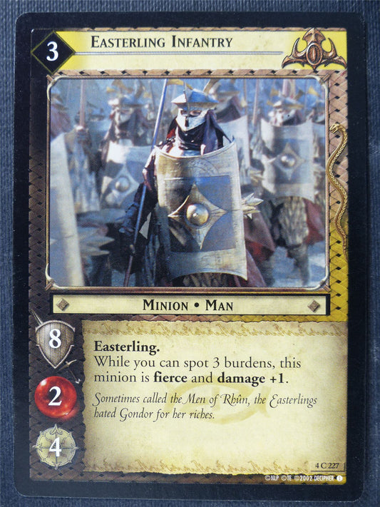 Easterling Infantry 4 C 227 - LotR Card #480