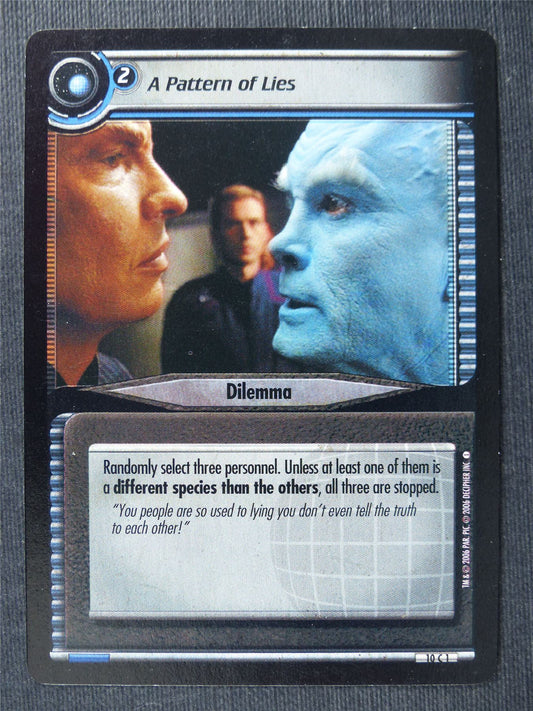 A Pattern of Lies - Star Trek Cards #V1