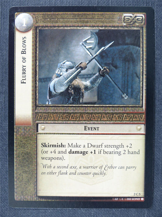 Flurry of Blows 2 C 5 - LotrR Cards #3EM