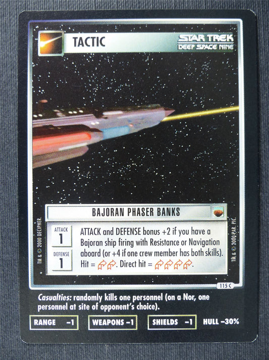 Bajoran Phaser Banks - DS9 - Star Trek Cards #Y4