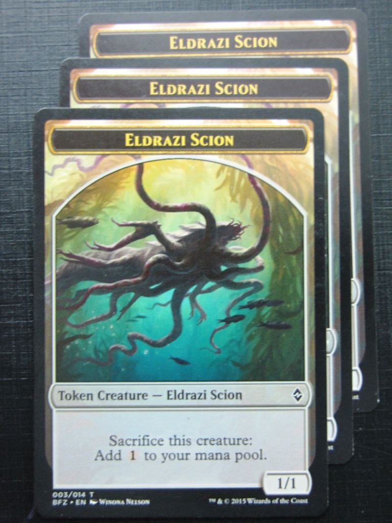 MTG Magic Token Cards: ELDRAZI SCION x3 # 18A10