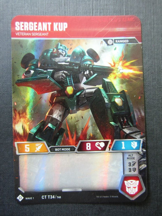 Sergeant Kup CT T34/T40 - Transformers Cards # 7B100