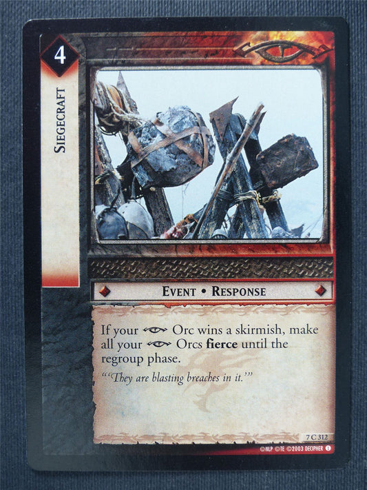 Siegecraft 7 C 312 - LotR Cards #3OV