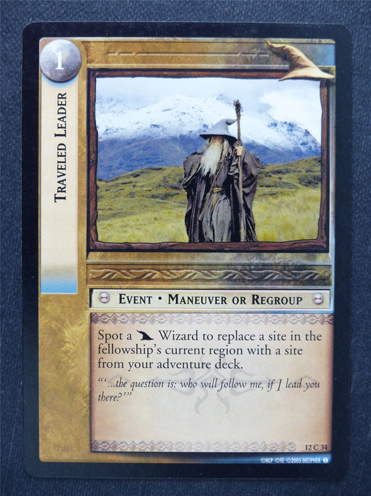 Travelled Leader 12 C 34 - LotR Cards #UN