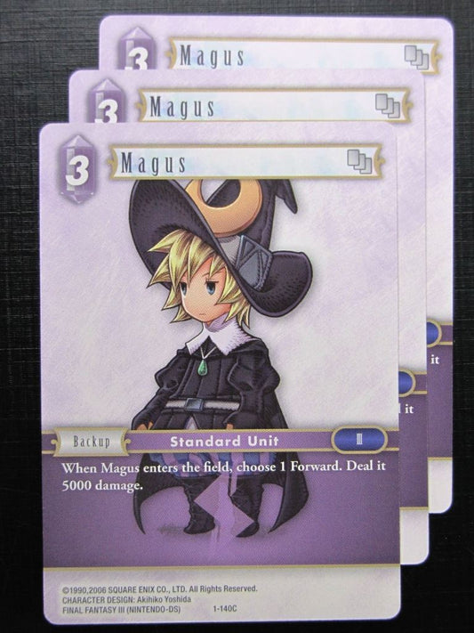 Final Fantasy Cards: MAGUS 1-140C x3 # 20C10