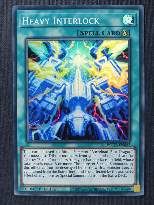 Heavy Interlock BODE Super Rare - 1st ed - Yugioh Cards #1I6