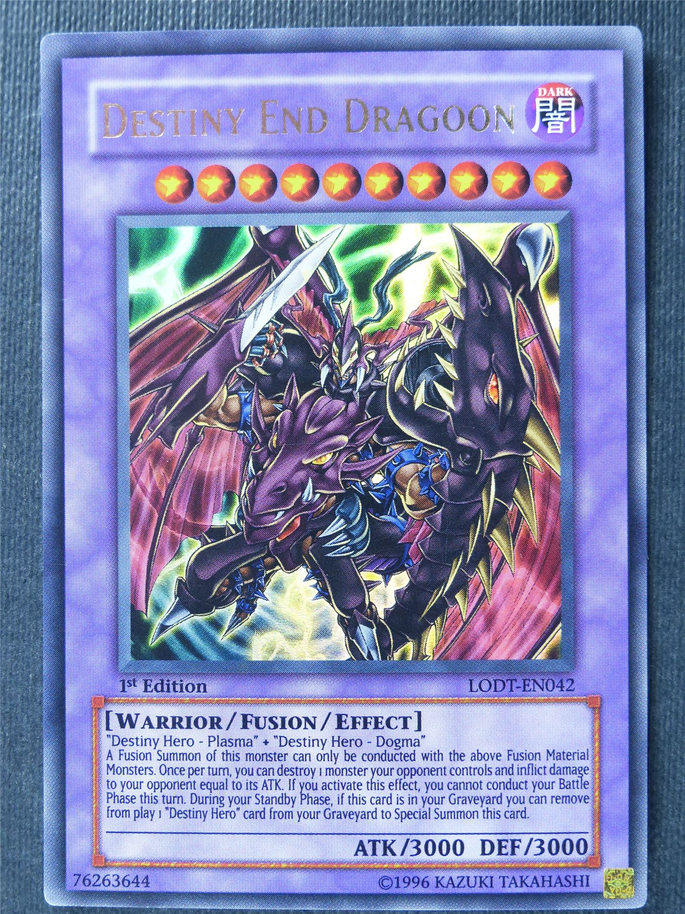 Destiny End Dragoon LODT Ultra Rare - 1st ed - Yugioh Card #1YF