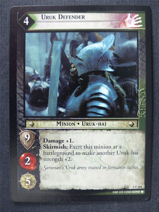 Uruk Defender 4 C 184 - LotR Cards #3NA