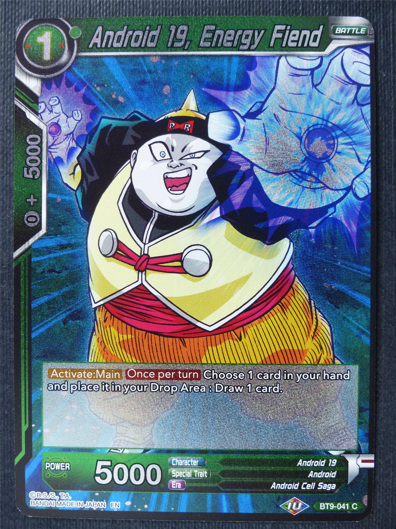 Android 19 Energy Fiend BT9 C Foil - Dragon Ball Super Card #321