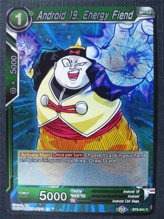 Android 19 Energy Fiend BT9 C Foil - Dragon Ball Super Card #321