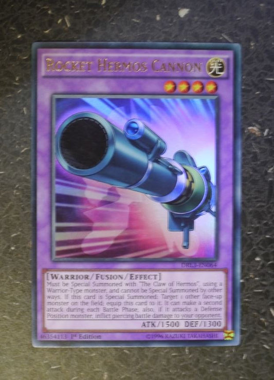 YuGiOh Cards: ROCKET HERMOS CANNON DRL3 ULTRA RARE # F75