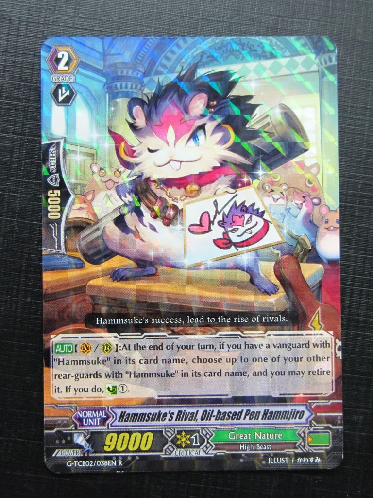 Vanguard Cards: HAMMSUKE'S RIVAL OIL-BASED PEN HAMMJIRO G-TCB02 R # 27J91