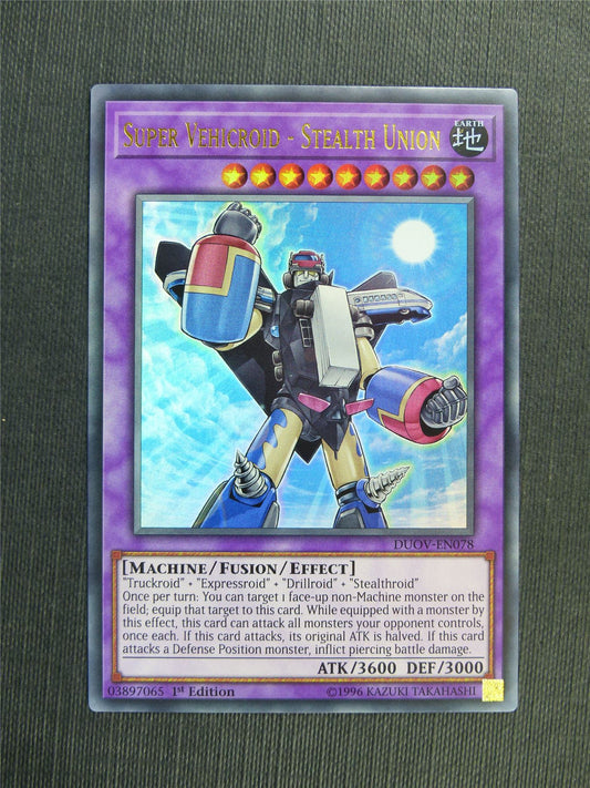 Super Vehicroid - Stealth Union DUOV Ultra Rare - 1st ed - Yugioh Cards #2Y6
