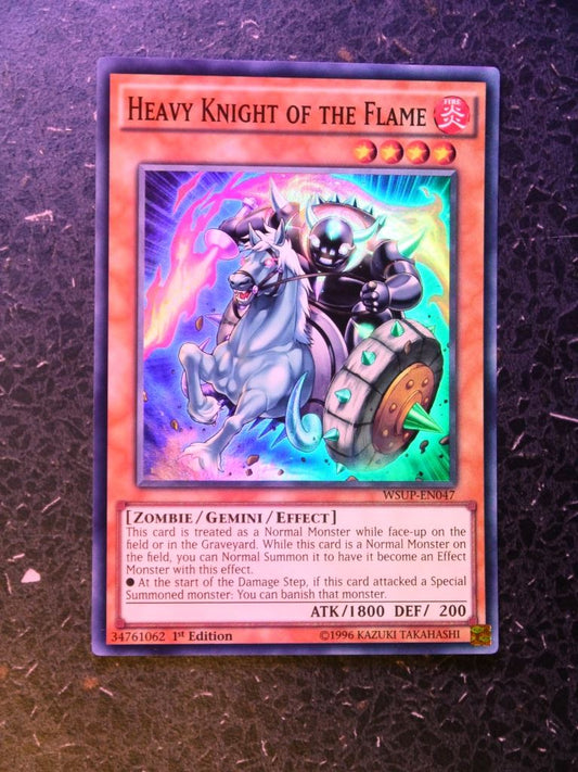 Yugioh Cards: HEAVY KNIGHT OF THE FLAME  WSUP SUPER RARE # H5