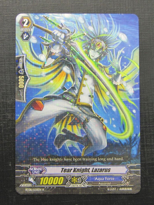 Vanguard Cards: TEAR KNIGHT LAZARUS BT08 R # 1G53