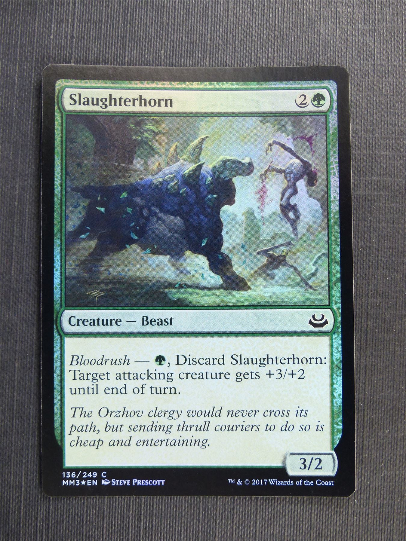 Slaughterhorn Foil - Mtg Magic Cards #56N