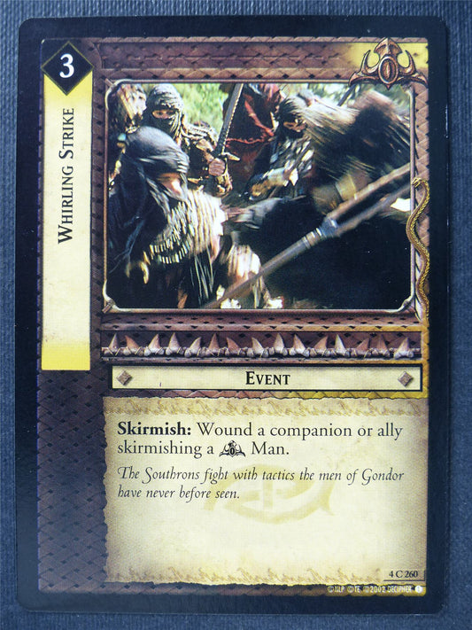 Whirling Strike 4 C 260 - LotR Card #3EI