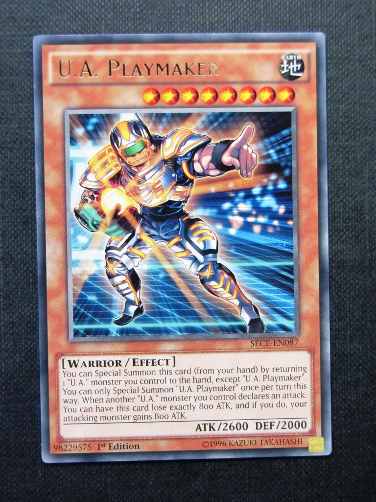 U.A. Playmaker SECE Rare - 1st ed - Yugioh Cards #1H9