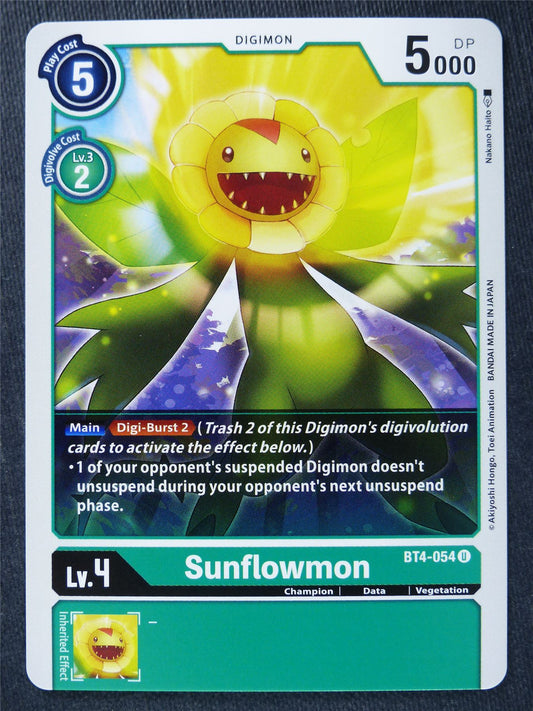 Sunflowmon BT4-054 U - Digimon Cards #ZH