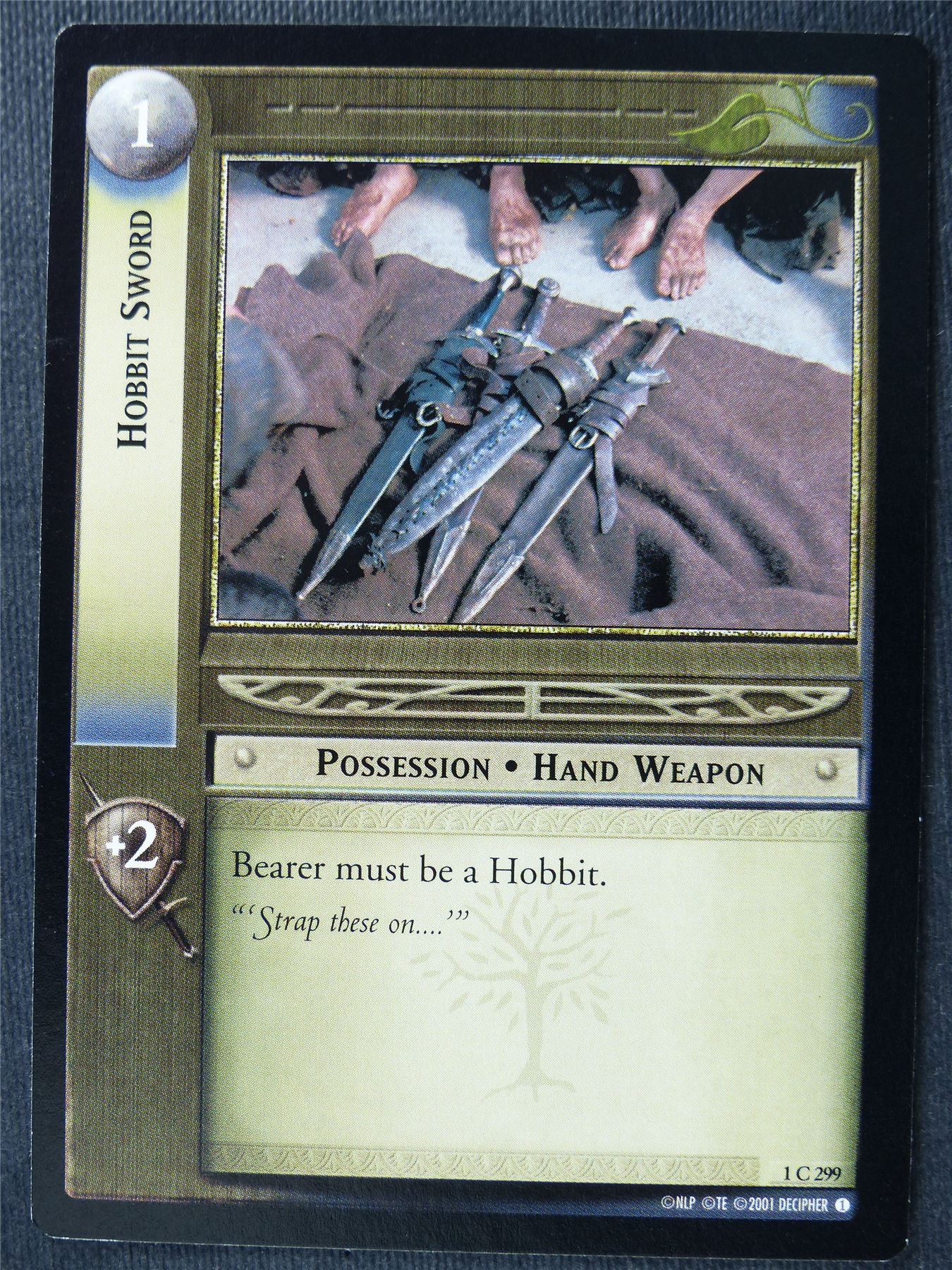 Hobbit Sword 1 C 299 - LotR Card #4BO