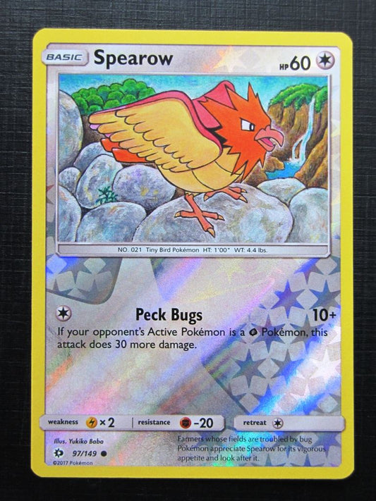 Pokemon Cards: SPEAROW 97/149 REVERSE HOLO # 25A14