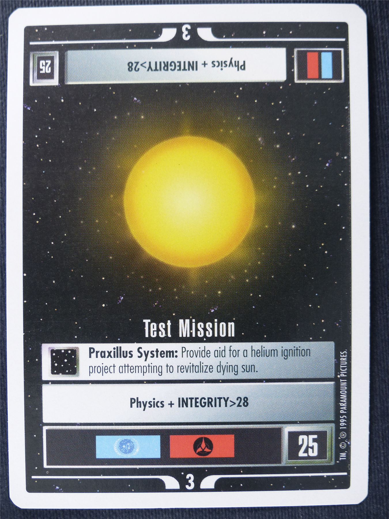 Test Mission - Star Trek Cards #131
