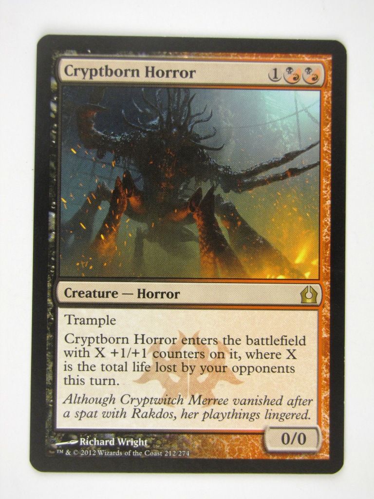 MTG played Cards: CRYPTBORN HORROR # 13E19