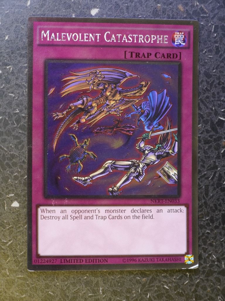 Yugioh Cards: MALEVOLENT CATASTROPHE NKRT PLATINUM RARE # 4B6