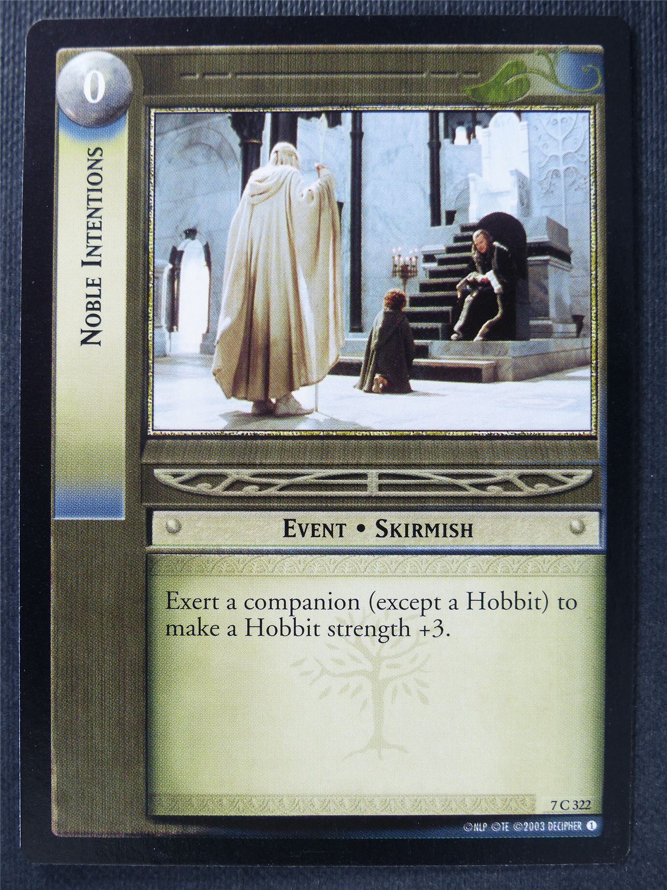 Noble Intentions 7 C 322 - LotR Card #3G5