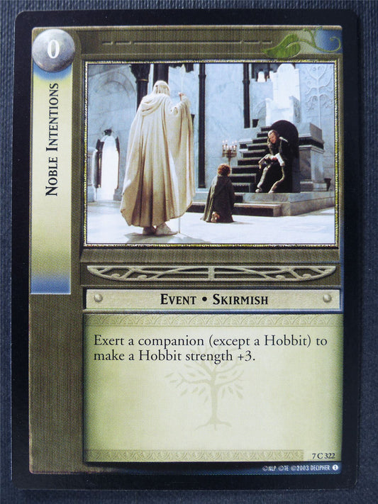 Noble Intentions 7 C 322 - LotR Card #3G5