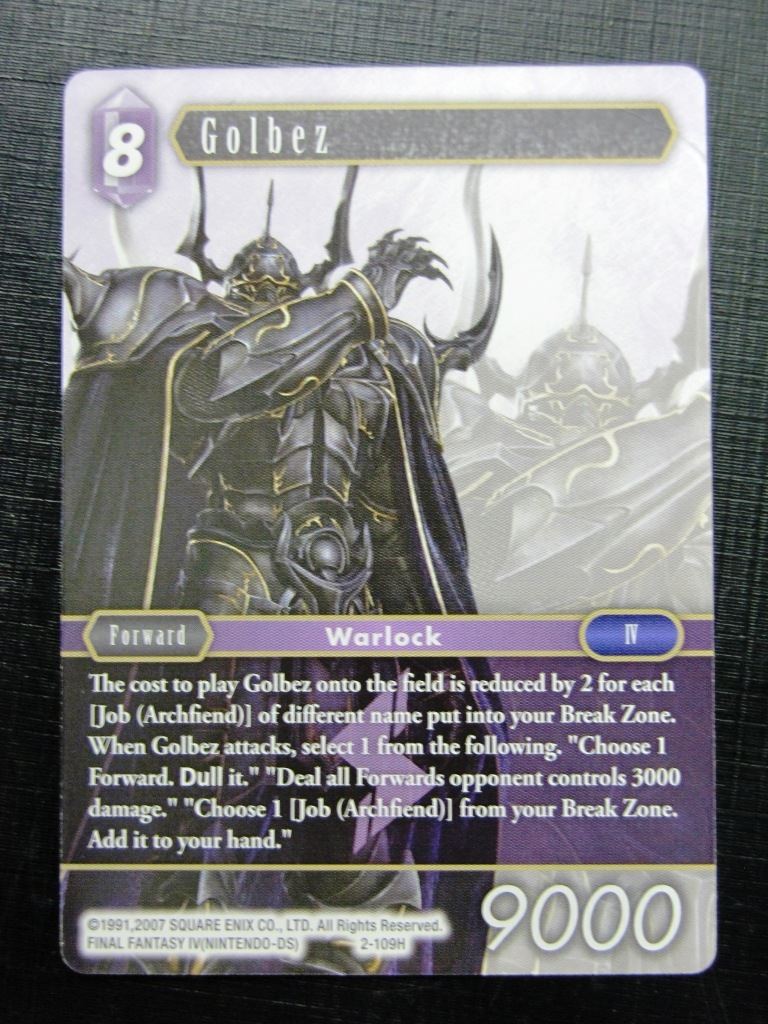 GOLBEZ 2-109H - Final Fantasy Card # 1J68