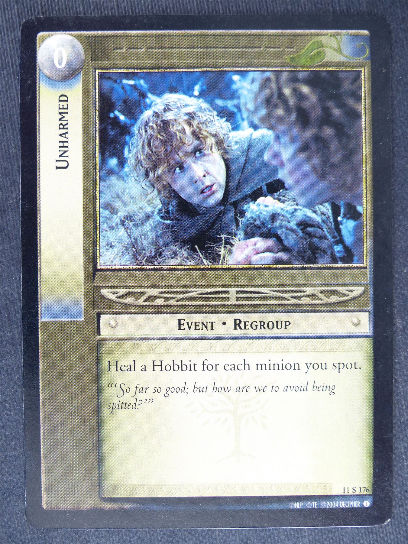 Unarmed 11 S 176 - played - LotR Cards #OJ