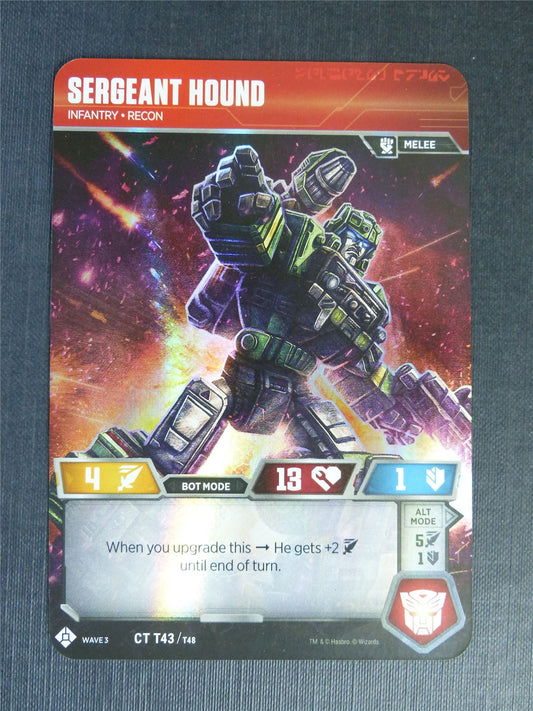 Sergeant Hound CT T43/T48 - Transformer Cards #1T5