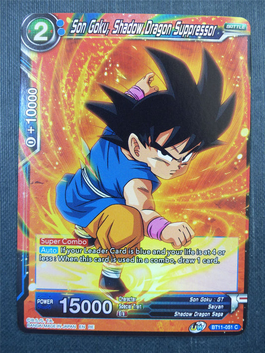 Son Goku Shadow Dragon Suppressor Foil - Dragon Ball Super Card #48Y